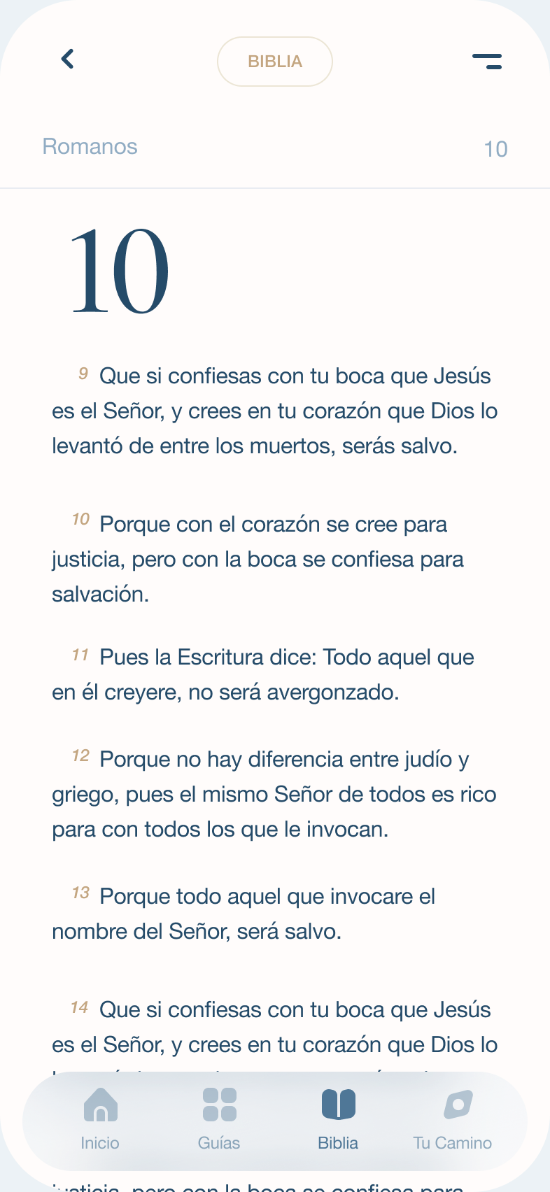 Lector de la Biblia en ORHA